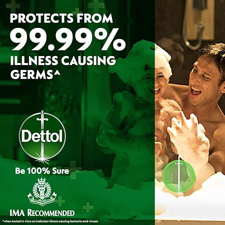 Dettol Original Germ Protection Bathing Soap Bar, Pack of 8