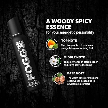 Fogg Marco No Gas Deodorant for Men, Body Spray