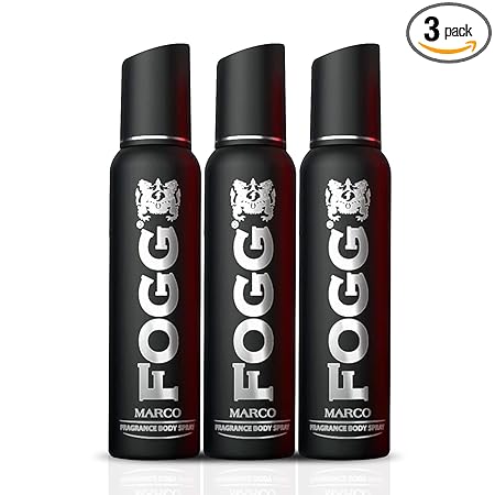 Fogg Marco No Gas Deodorant for Men, Body Spray, Pack of 3
