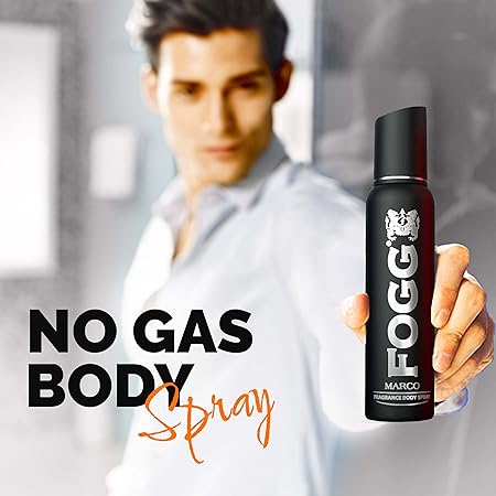 Fogg Marco No Gas Deodorant for Men, Body Spray, Pack of 3
