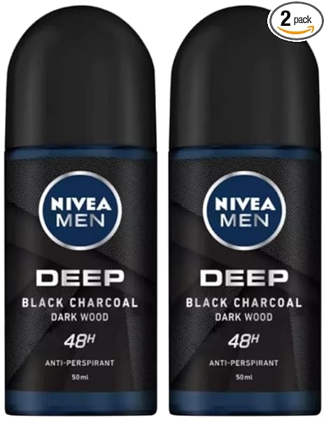 Nivea Men Deep Impact Freshness Deodorant Roll-on For Men, Pack of 2