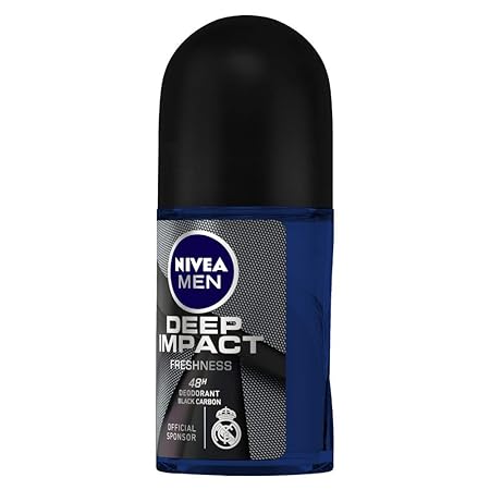 Nivea Men Deep Impact Freshness Deodorant Roll-on For Men, Pack of 3