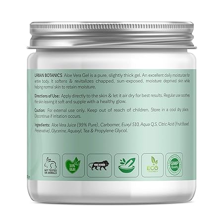 UrbanBotanics Pure Aloe Vera Skin/Hair Gel