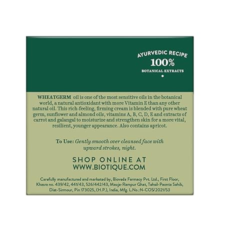 Biotique Wheat Germ Anti- Ageing Night Cream