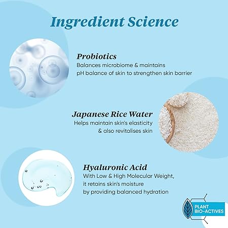 Dot & Key Hydrating Gel Probiotics Moisturizer for Face, With Hyaluronic Acid, Kombucha & Rice Water