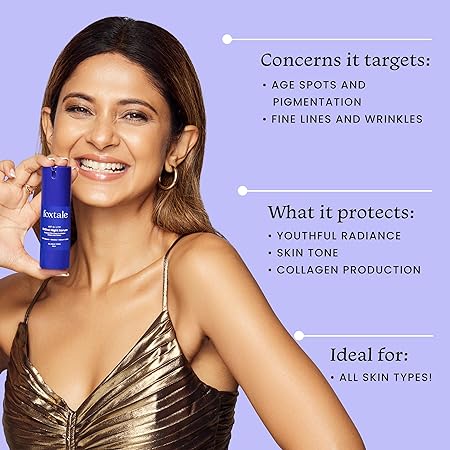 Foxtale 015% Beginner Friendly Retinol Night Serum for Anti-Aging, Retinol Night Cream