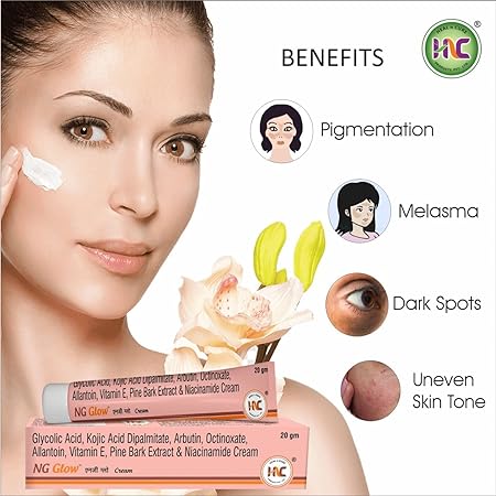Heal N Cure Glow Cream - Enriched With Kojic Acid &Glycolic Acid, Anti-melasma cream