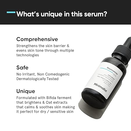 Minimalist 5% Niacinamide Face Serum for Clear Glowing Skin