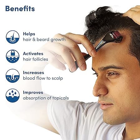 Man Matters Derma roller 1 mm With 540 Titanium Alloy Needles