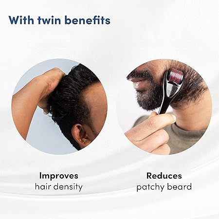 Man Matters Derma roller 1 mm With 540 Titanium Alloy Needles