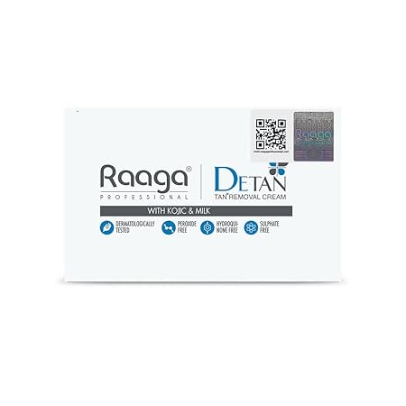 Raaga Professional De-Tan Tan removal Cream | Pack of 6