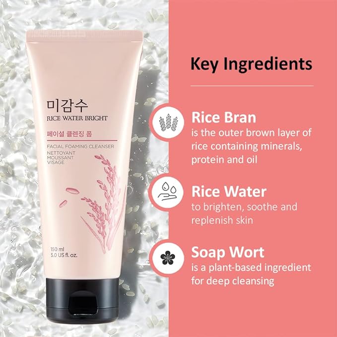 The Face Shop Rice Water Bright Cleansing foam