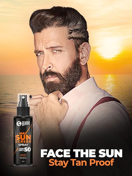 Beardo Max Sunscreen SPF 50 Spray for Men