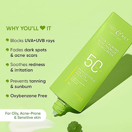 Dot & Key CICA Calming Niacinamide Sunscreen SPF 50 PA+++
