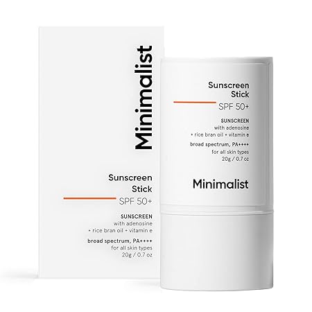 Minimalist SPF 50 Sunscreen Stick with Adenosine
