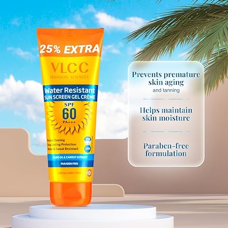 VLCC Water Resistant SPF 60 PA+++ Sunscreen Gel Cr?me With Niacinamide