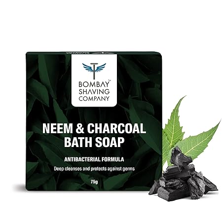 Bombay Shaving Company Charcoal and Neem Bath Soap, Pack of 3