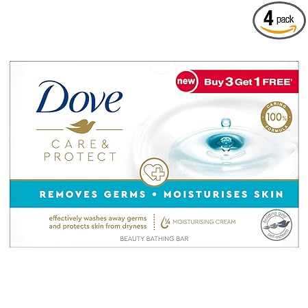 Dove Care and Protect Bathing Soaps, Pack of 3