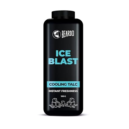 Beardo Ice Blast Talc Powder For Men Combat heat with Menthol