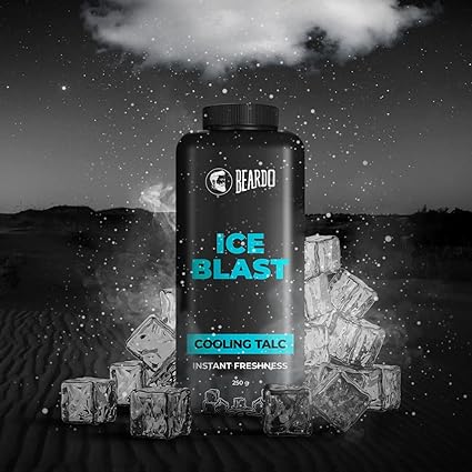 Beardo Ice Blast Talc Powder For Men Combat heat with Menthol
