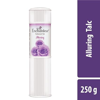 Enchanteur Alluring Perfumed Talcum Powder with Exotic French Fragrance for Women