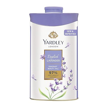 Yardley London English Lavender Perfumed Talc Fragrant Beauty Talc for Women