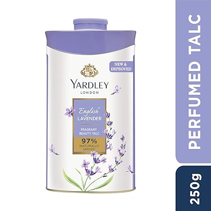 Yardley London English Lavender Perfumed Talc Fragrant Beauty Talc for Women