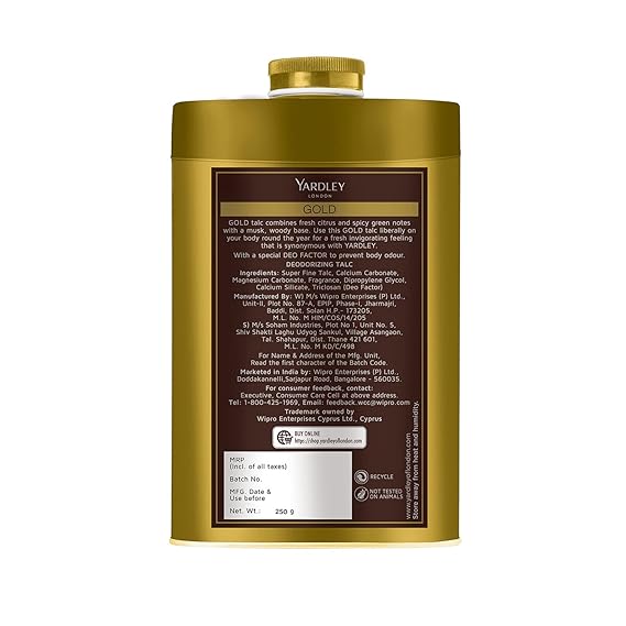 Yardley London Gold Deodorizing Talc