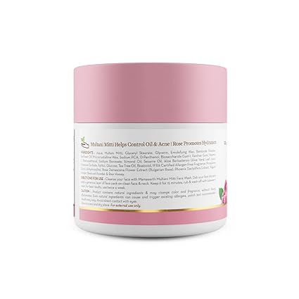 Mamaearth Multani Mitti Face Pack with Multani Mitti and Bulgarian Rose for Oil Control & Acne