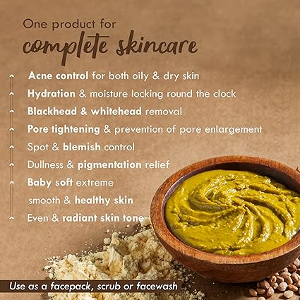 Nat Habit Fresh Sweet Orange Ubtan & Face Pack , Pack of 2