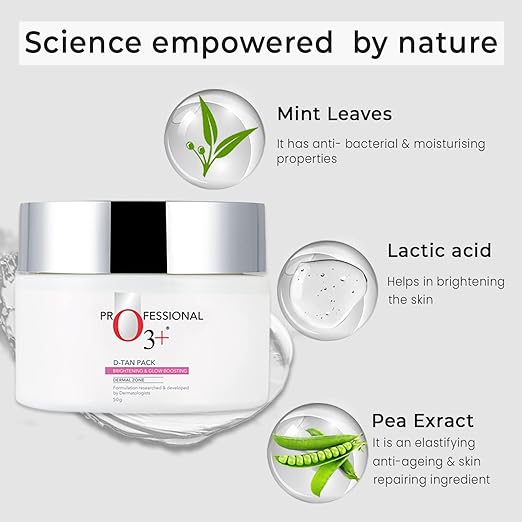 O3+ D-TAN Professional Pack For Instant Tan Removal For all skin Types