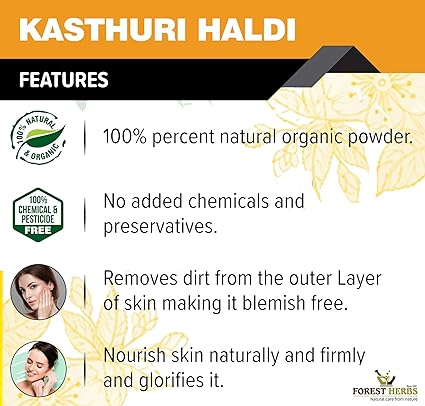 The Forest Herbs Natural Care From Nature Pure Wild Turmeric Powder For Face Beauty