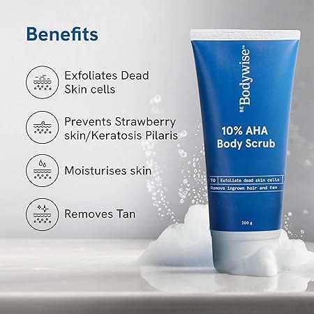 Be Bodywise 10% Lactic AHA Exfoliating Body Scrub