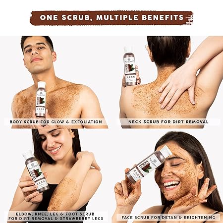 Bella Vita Organic Exfoliate Coffee Scrub for Face & Body