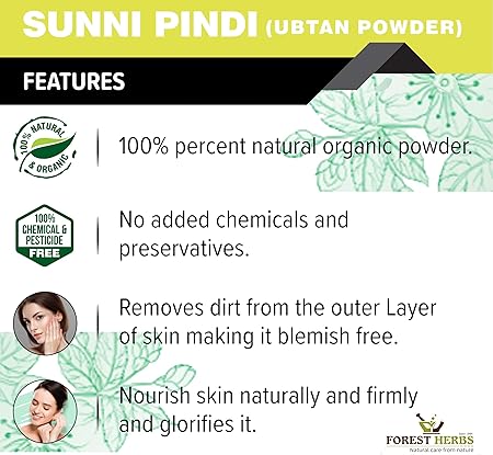 The Forest Herbs Natural Care From Nature Sunnipindi Herbal Nalangu Maavu Ubtan Bath Powder For Skin