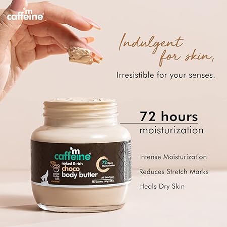 mCaffeine Body Butter for Dry Skin for Women & Men