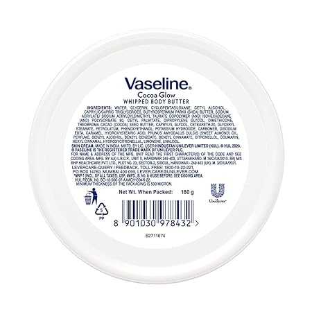 Vaseline Cocoa Glow Whipped Body Butter