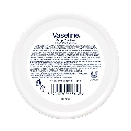 Vaseline Deep Moisture Silky Body Cream