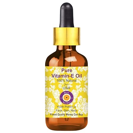 Deve Herbes Vitamin E Oil With Glass Dropper For Healthy Skin