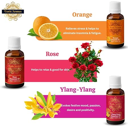 Exotic Aromas Essential Oil, Pack of 9
