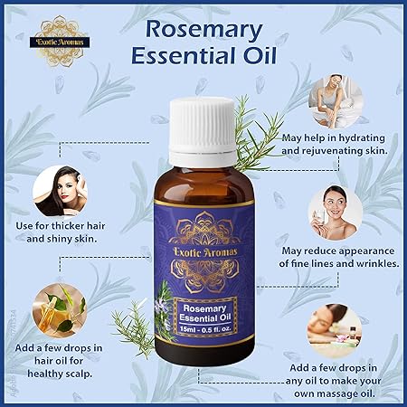 Exotic Aromas Rosemary Oil, Pack of 2