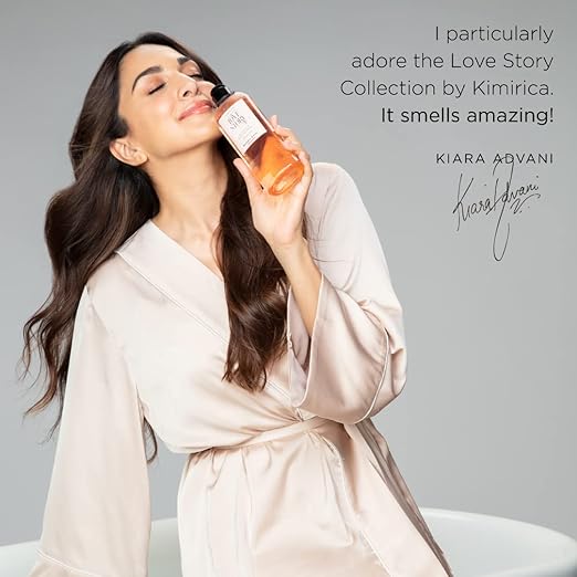 Kimirica Love Story Bubble Bath Bottle, 100% Vegan And Paraben Free, Pro-Vitamin B5, Aloe Vera & Vitamin E