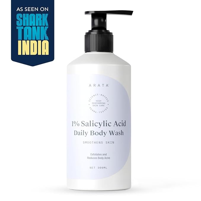 Arata 1% Salicylic Acid Exfoliating Body Wash for Body & Back Acne