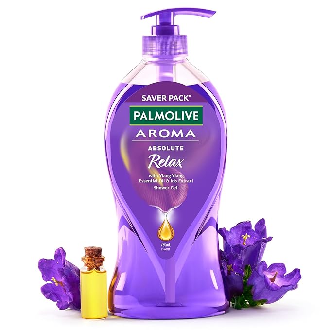 Palmolive Iris Flower & Ylang Ylang Essential Oil Aroma Absolute Relax Body Wash I Moisturizing Body Wash
