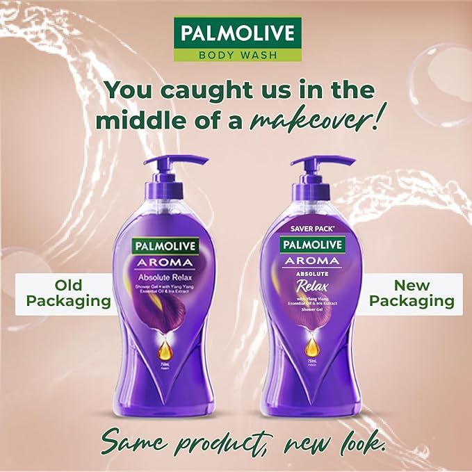 Palmolive Iris Flower & Ylang Ylang Essential Oil Aroma Absolute Relax Body Wash I Moisturizing Body Wash