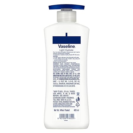 Vaseline Light Hydrate Serum In Lotion Superlight & Non-Sticky Body Lotion for Hydration Boost