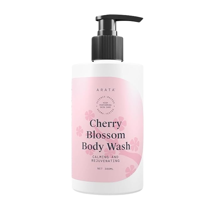 Arata Nourishing Body Wash with Cherry Blossom Fragrance Daily Calming Body Wash
