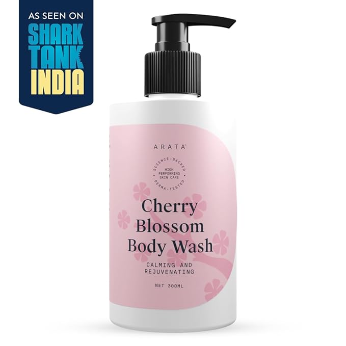 Arata Nourishing Body Wash with Cherry Blossom Fragrance Daily Calming Body Wash