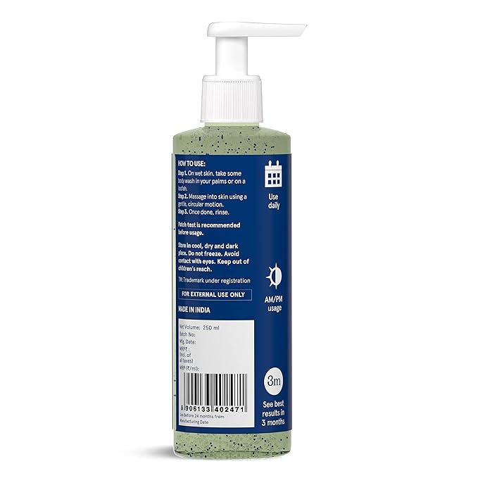 Be Bodywise 2% AHA Body Wash With 1% Lactic Acid, Glycolic Acid & 4% Glycerin