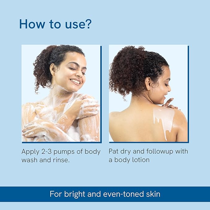 Be Bodywise 5% Niacinamide Brightening Body Wash Hydrates & Deep Cleanses Skin For Glowing & Hydrated Skin